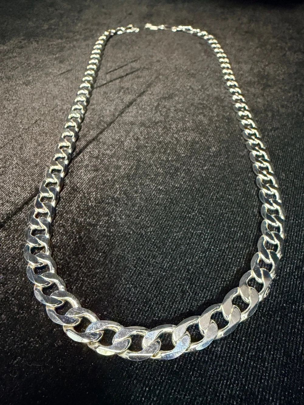 Cuban 925 Stamped Silver filled 24in 9.5MM Necklace 60.4g Brand New
